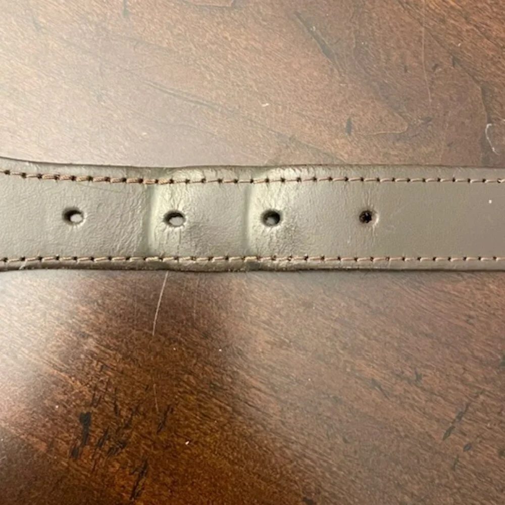A Tail We Could Wag Handwoven Artisan Cotton & Leather Belt 34
